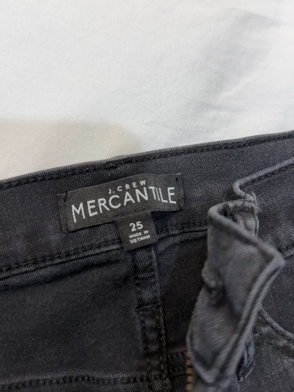 J Crew, Black Demin Pants, Size 25, Skinny Jeans
